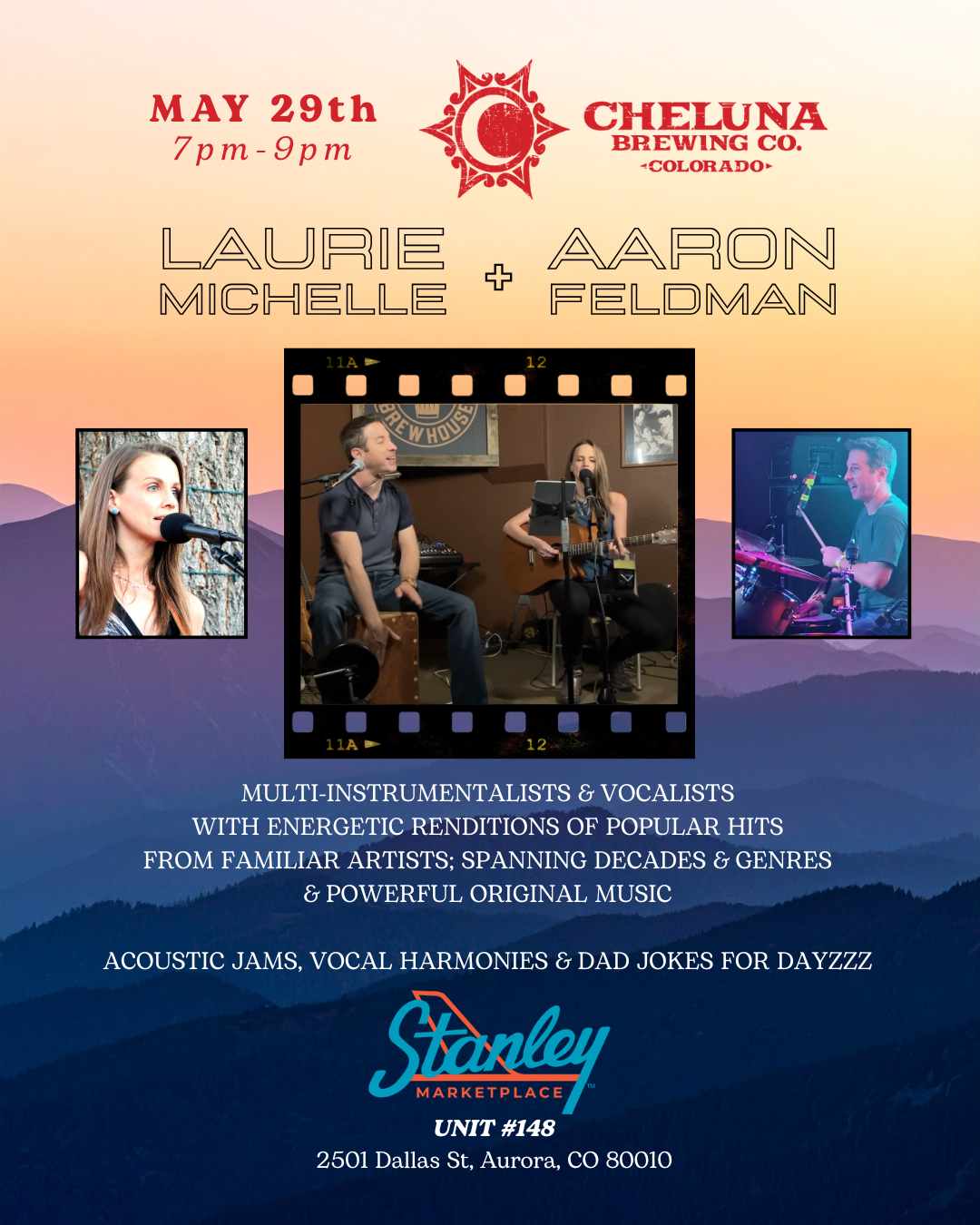 laurie & aaron may 29 cheluna brewing stanley FLIER IG